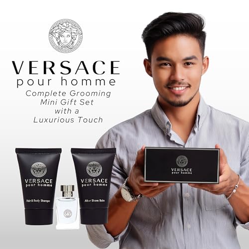 Versace Pour Homme for Men, 3 Piece Mini Gift Set - Image 6