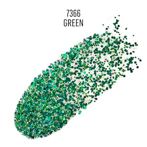 Image of FolkArt Glitter Glitz Acrylic Craft Paint, Green, 2 fl oz