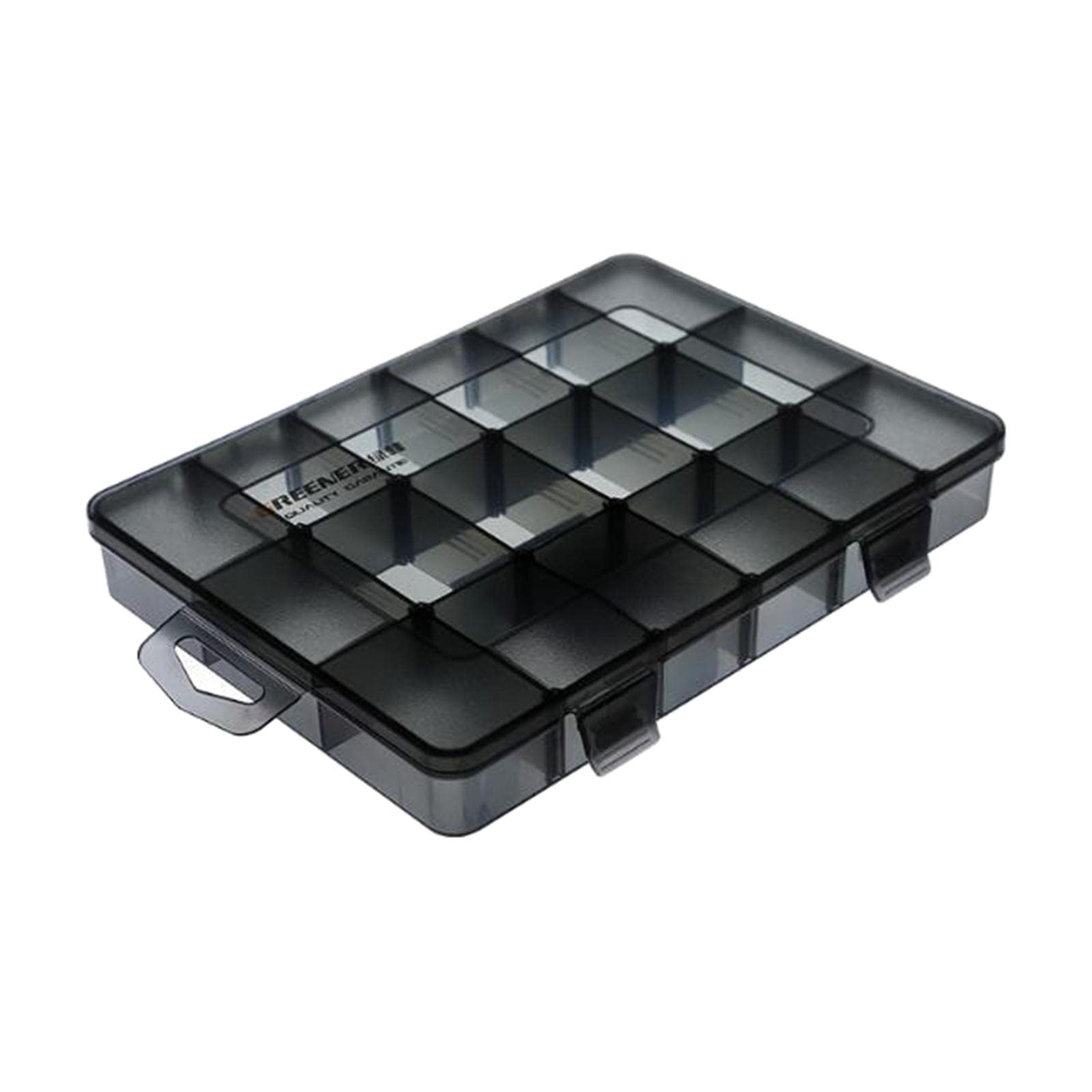 WOVEBIUS Plastic Screws Storage Box Multi-grid Hardware Box Storage 18 Grids S,Small or Large
