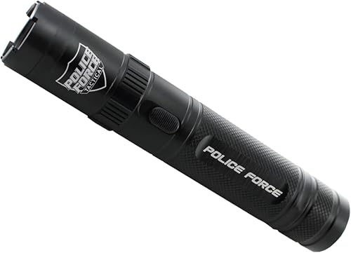 Streetwise Security Police Force 9,200,000 linterna táctica con batería recargable, tecnología de triple aturdimiento y LED de 5 modos para defensa