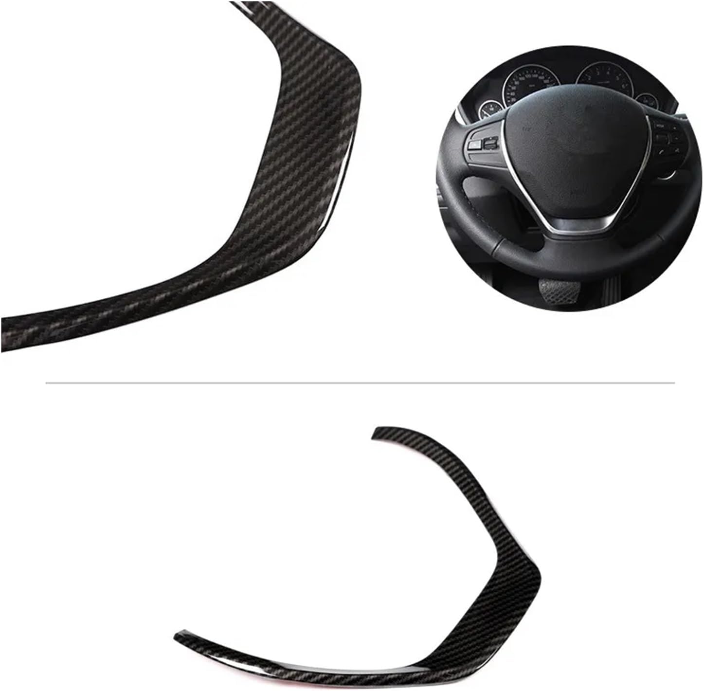 Compatible 3 Series F30 F32 F34 2013 2014 2015 Car Carbon Fiber Style Interior / /Frame Cover Replacement Trim(C Carbon Texture)