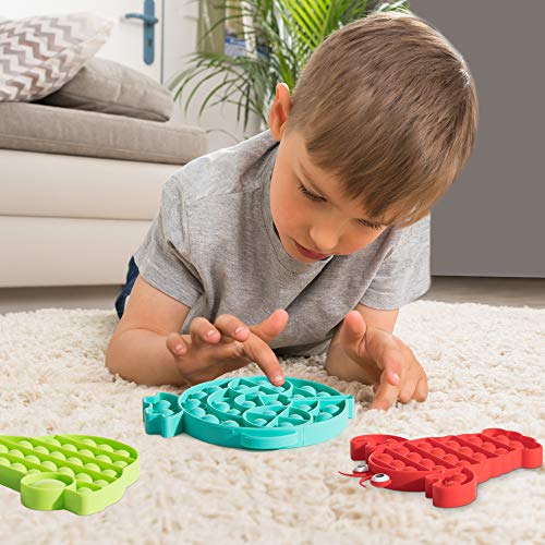 Fidget Push Pop Toy Set di 3 imbottiture ad aria
