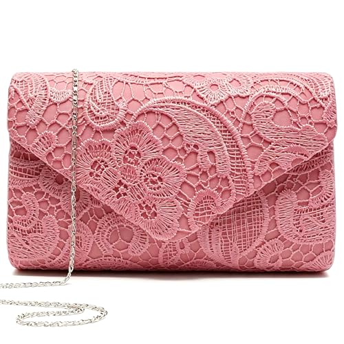 Image of 2026 Lace Embroidered Clutch Dressy Purse Envelope Evening Bag