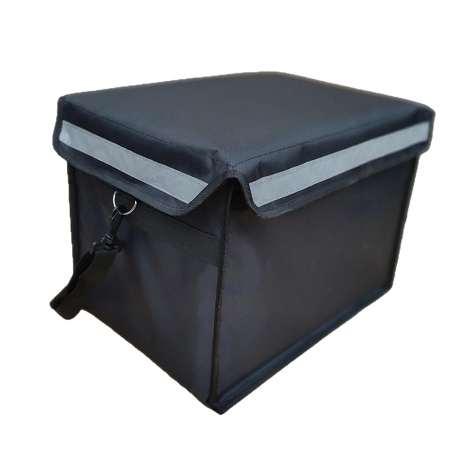 Bolsa Térmica para Entrega de Alimentos con Soporte Inferior Base Resistente Transportador de Comida Bolso para Catering en de Tela Oxford Ade, Sin Mango, Individual