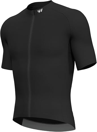 Wulibike Cycling Jersey Mens,Reflective Road Bike Jersey Breathable Quick Dry and 3 Pockets Cycle Shorts Sleeve