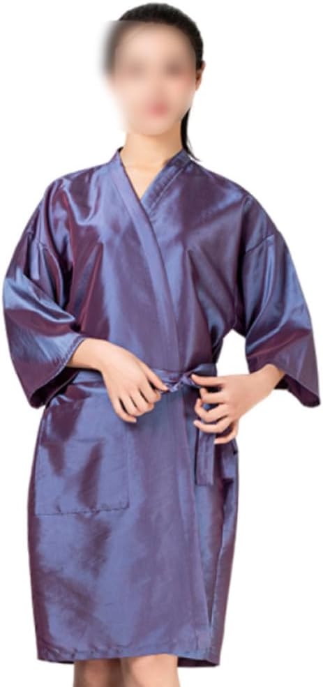 LABRIMP Waterproof Purple Barber Apron Hair Cutting Apron Hair Dyeing with Quick Dry Feature Fashionable and Comfortable Sleepwear Design