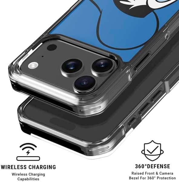 Skinit Clear Phone Case Compatible with iPhone 17 Pro Max - Officially Licensed Disney Friends Donald Duck Up Close Design