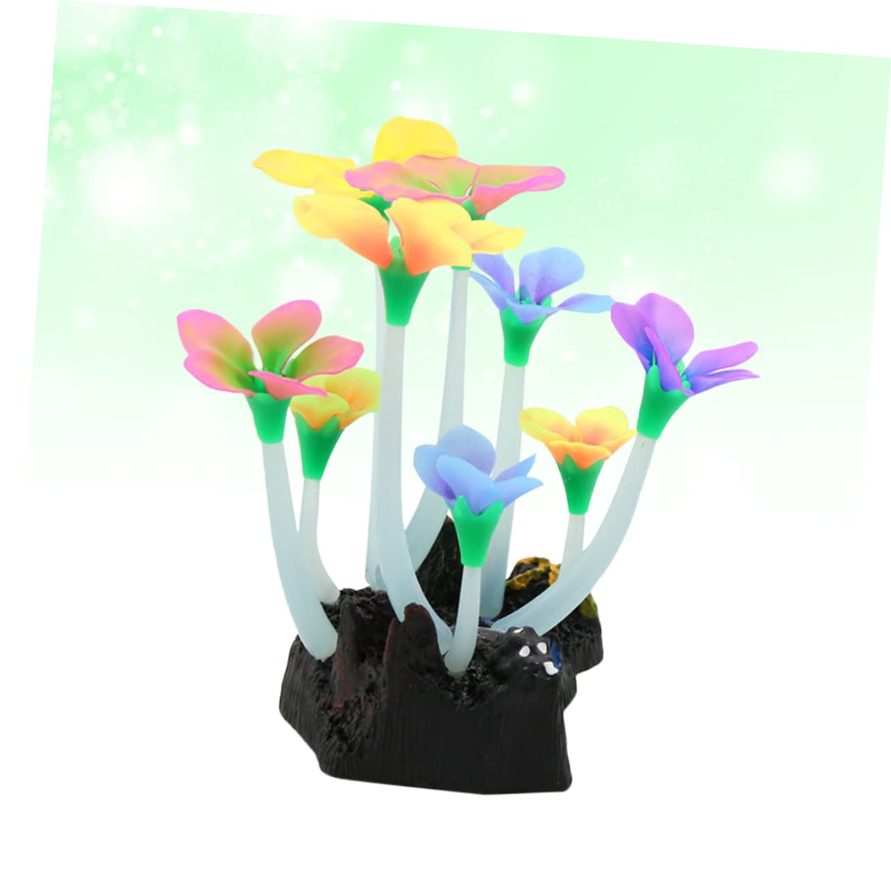 Angoily 3 Piezas decoración de Plantas Accesorios para peceras Betta decoración Vegetal Ornamento decoración del Acuario Planta de Agua de Acuario Falso Decoraciones Tanque de