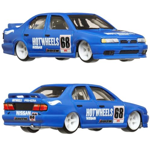 Pack 2 Vehículos Hot Wheels Nissan R390 GT1 y Nissan Primera miniatura 4