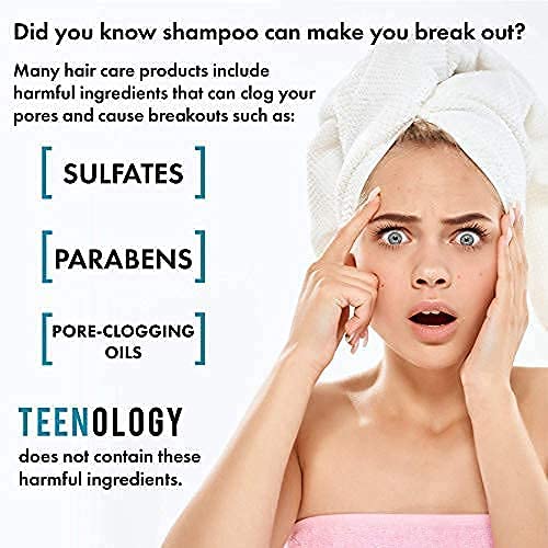 Teenology Face Cleanser And Moisturizer Bundle (Save 20%) - Avoid Breakouts Caused By Harmful Oils And Chemicals - 2 Bottles, 6 Ounce Each #TOP2