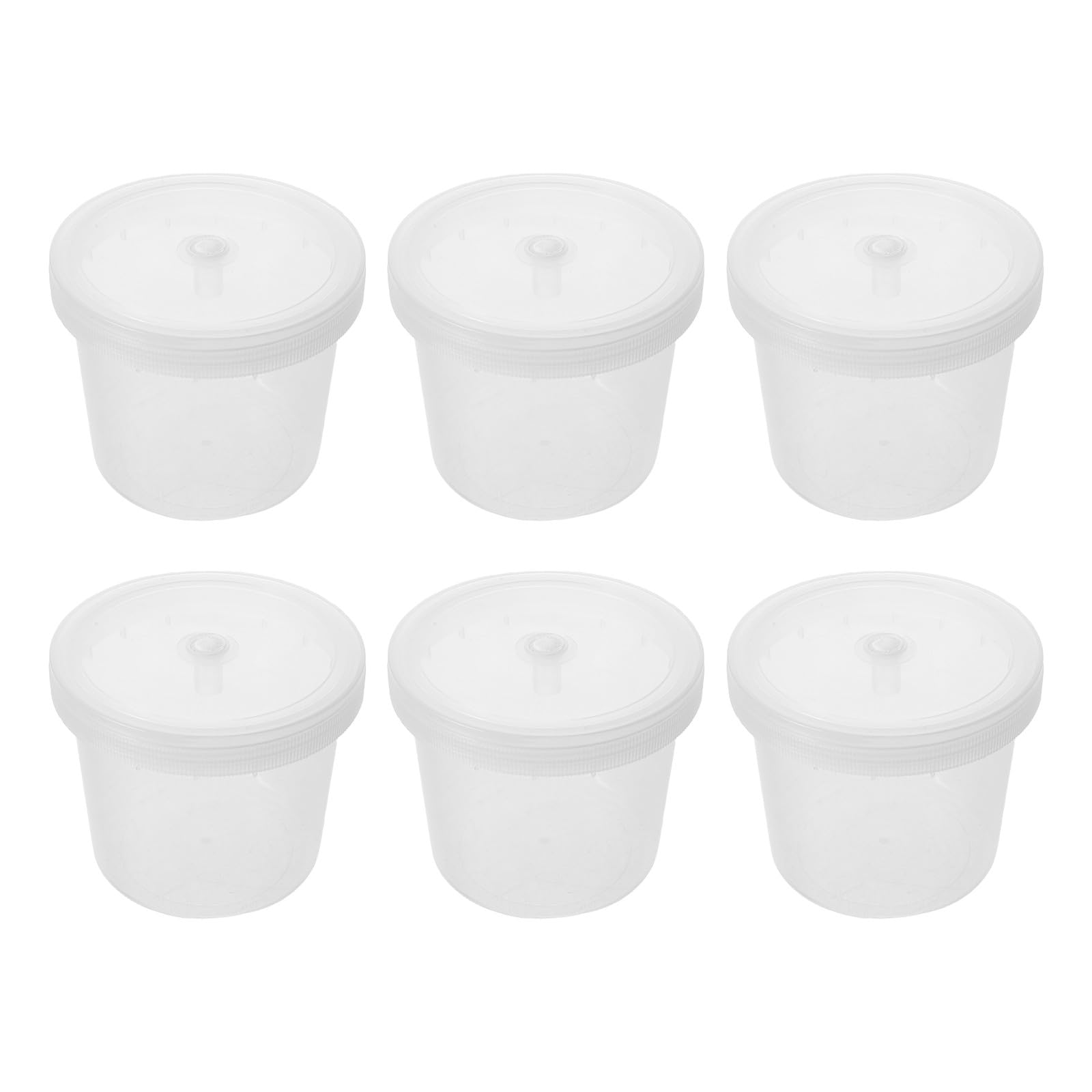 Paquete De 6 Botellas de Plástico Pp para Cultivo con Tapa Ventilada, Capacidad 480ml, Diseño de Boca Ancha para Análisis y Experimentos de Laboratorio