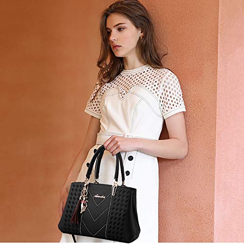 Alarion CMMB00667-BLACK Womens Purses And Handbags Shoulder Bag Ladies Designer Satchel Messenger Tote Bag thumb #1