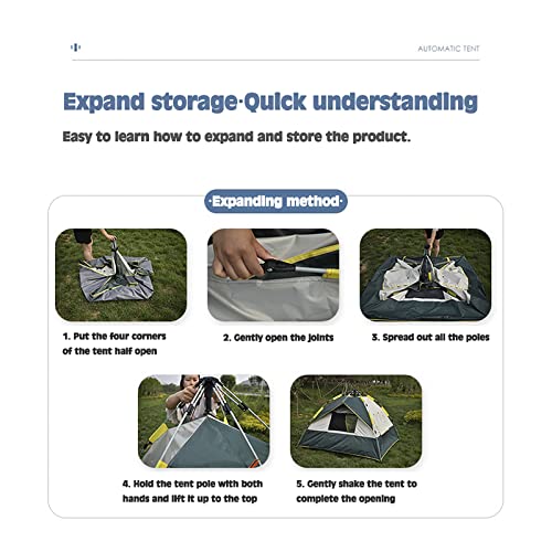 Carpa de camping pop up para 2-3 personas portátil impermeable miniatura 7