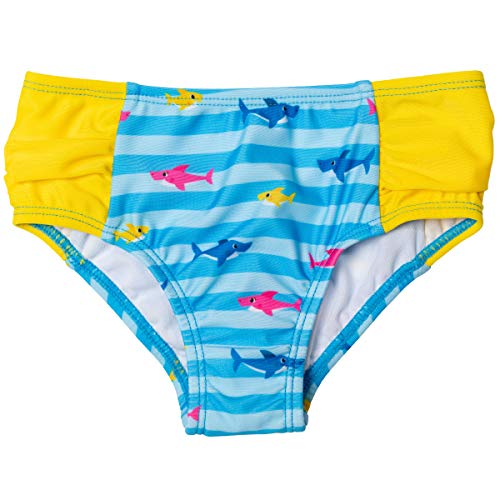Baby Shark Toddler Girls Swim Rash Guard Tankini Top Bottom Set Blue 3T