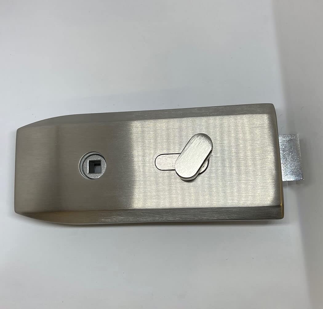 Serratura Square con maniglia per porte in vetro con spessore da 8 a 12 mm con cilindro e nottolino PORTE ITALIANE