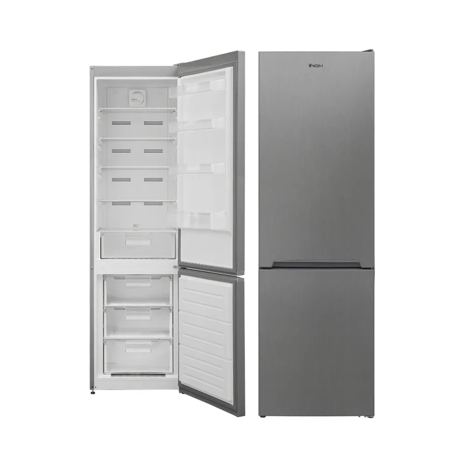 Ngm FR400 EX - Frigorifero combinato, 327 litri, inox, no frost, classe energetica E