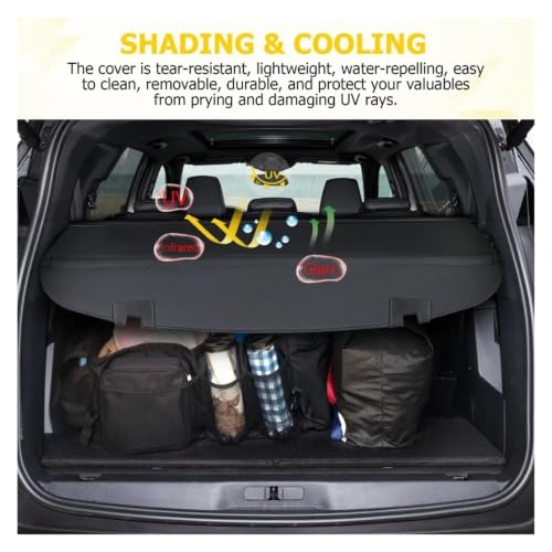 Cache-bagages rétractable pour Mazda CX-5 2017-2022 cache coffre noir - 6