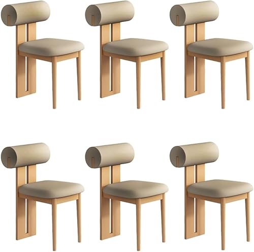 Miniatura 17 de YVYKFZD Juego de sillas de comedor de madera, sillas de cocina tapizadas, silla de comedor sin brazos, silla de sala de estar única, para oficinas,