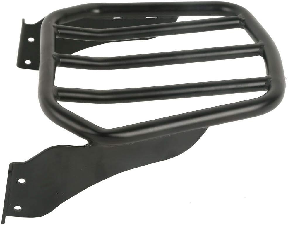 TCMT Softail Tapered Sissybar Sport Luggage Rack Mount Fits For Harley Fat Boy FLSTF 2007-2017 Fat Boy Lo FLSTFB 2010-2016 Softail Custom FXSTC 2007-2010 Cross Bones FLSTSB 2010-2011
