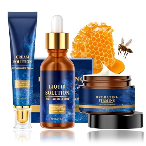 Olavitas Anti-Aging Skincare Set - Serum & Anti Wrinkle Face Cream & Liquid Wrinkle Eye Cream Olavitas Liquid Solution for Wrinkle Olavitas Serum to Support Collagen Complete Facial Care Set