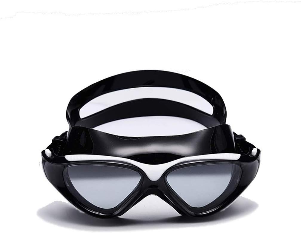 WZHZJ Swim Goggles, Swimming Goggles Anti Fog No Leaking with UV Protection and Clear Lens Wide-Vision for Men Women Adult Youth (Color : Black)