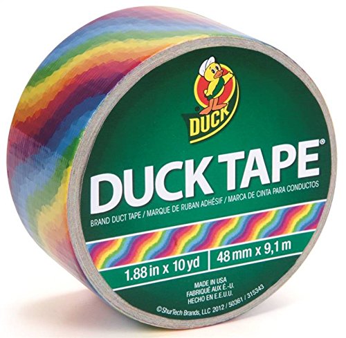 SHURTECH BRANDS 281427-1.88X10Y DUCKTAPE-RAINB6