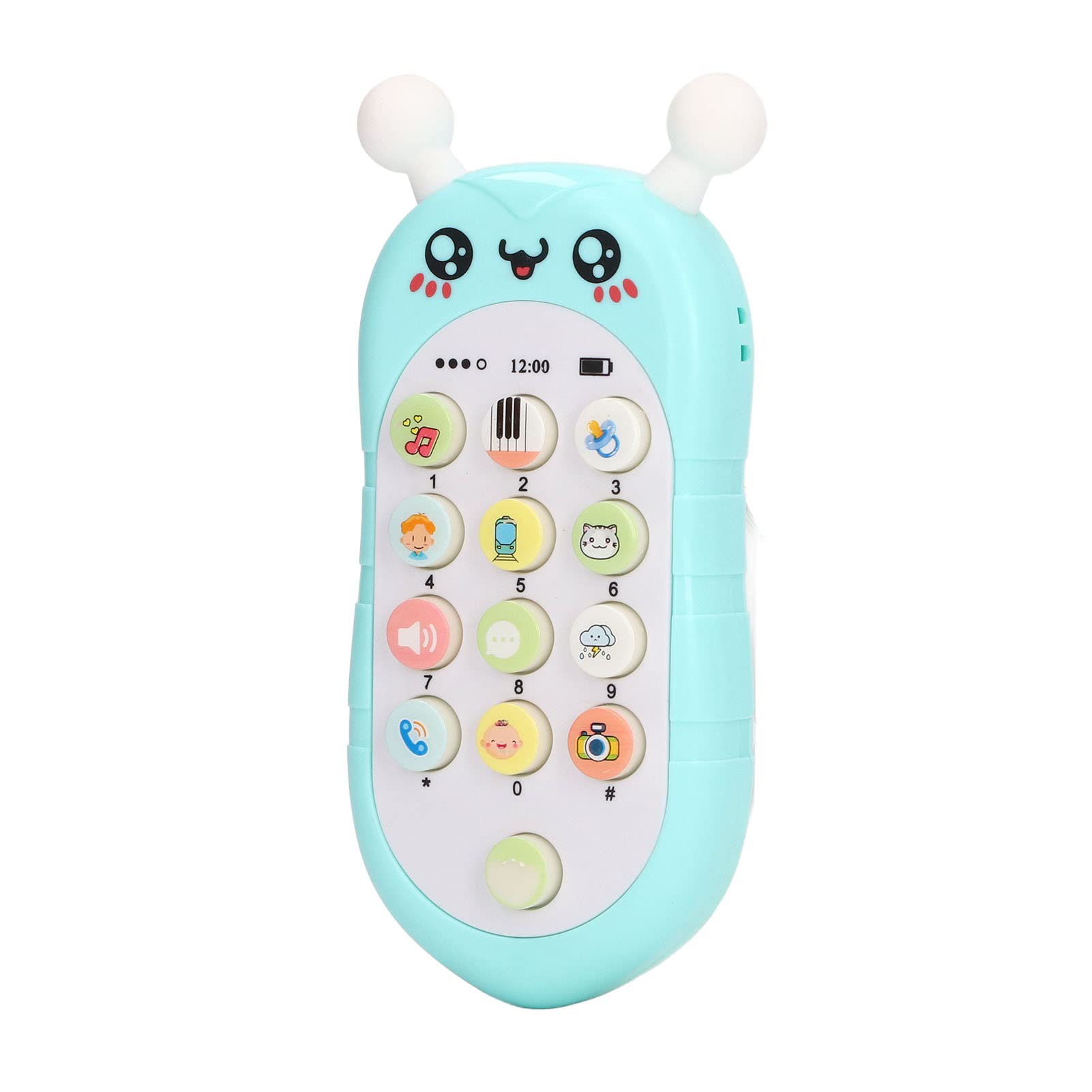 Baby Phone Toy, Durable Musical Portable Toddler Learning Toy Plastic with Lanyard for Infants Toddlers Early Education Playtime Travel Home Use