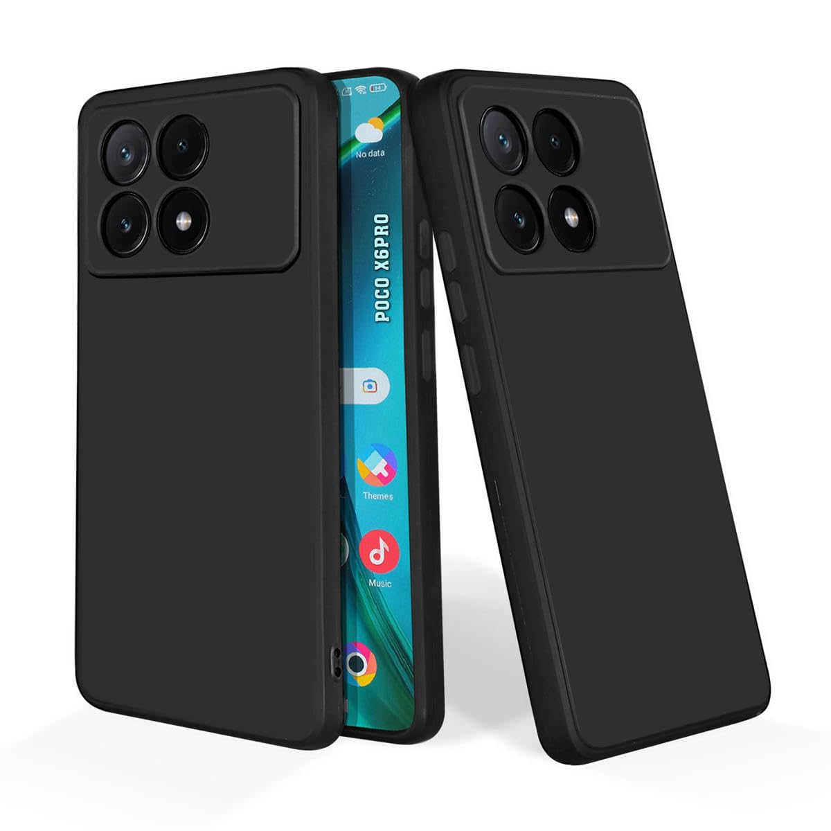 PrintWhiz Soft Silicone Mobile Back Cover Compatible with Poco X6 Pro (Plain Black)($BL-POC-X6PRO-000) (B0D4D7TVDZ) Amazon Price History, Amazon Price Tracker