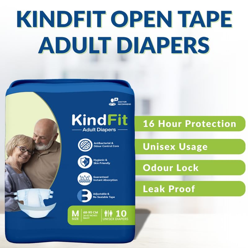 Image of Open Tape Diapers - M Size 20 Pcs Extra Absorbent Core