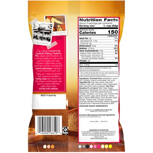 Gardetto's Roasted Garlic Rye Chips, 5.5 oz. Snack Bag image 3