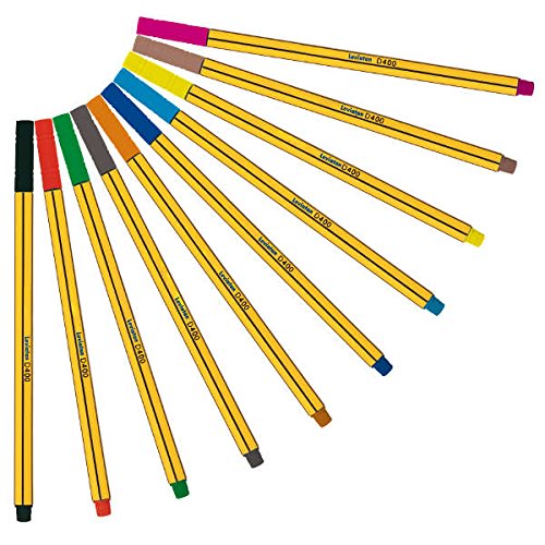 Fineliner D.Rect set di 10 penne a colori per