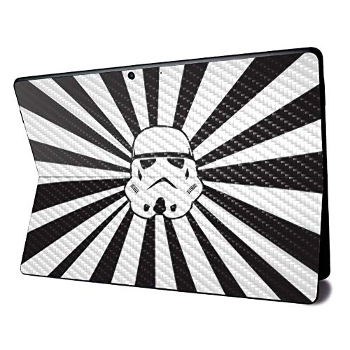 Image of MightySkins Carbon Fiber Skin for Microsoft Surface Pro X - Star Rays | Textured Carbon Fiber Finish | Easy to Apply, Remove, and Change Styles | Made in The USA