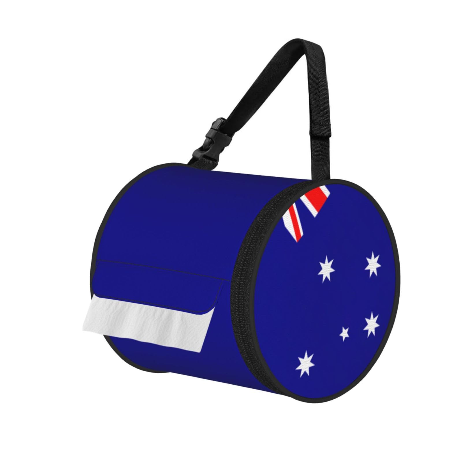 Australian Flag Print Fashion Tissues Organizer Box, Hanging Tissue Holder For Purse Coins For Car Office Daily Outing