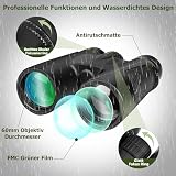 25X60 Fernglas HD Kompakt Fernglas Erwachsene Wasserdicht 60mm Großes Okular Ferngläser FMC-Linse...