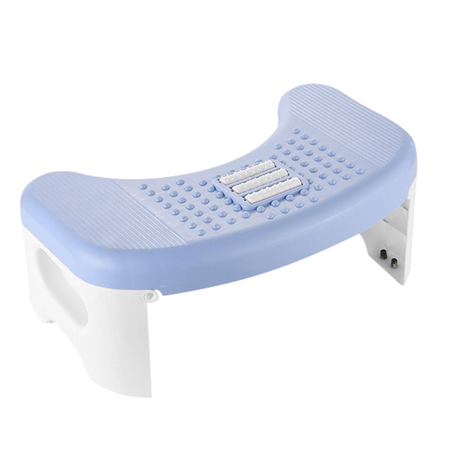 Taburete De Baño para Adultos Y Niños, 46x26x18cm Taburete De Inodoro para Baño, Taburete Fisiologico WC Plegable para Inodoro - Estreñimiento, con Almohadillas Antideslizantes