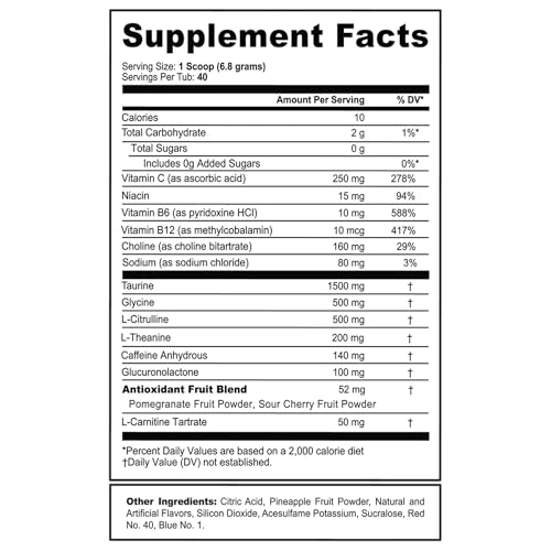 Image of G Fuel Ghost Face 2.0 Energy Drink Powder, Pre Workout Caffeine Mix for Gaming, Sugar Free Focus Amino, Vitamin + Antioxidants, 9.9oz (Cherry Green Apple, 40 Servings)
