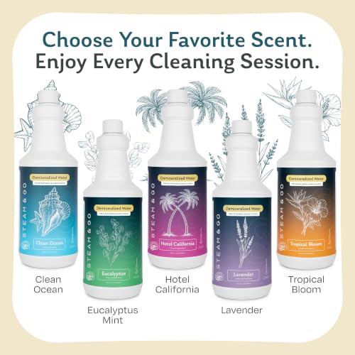 Image of Steam & Go Demineralized Water For Steam Mop, Eucalyptus Mint, 128 oz