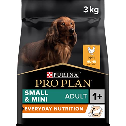 PURINA PRO PLAN Small & Mini Adult Hundefutter trocken mit OPTIBALANCE, reich an Huhn, 1er Pack (1 x 3kg)