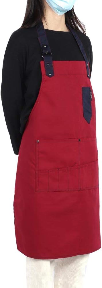 Apron, Coffee Shop Apron Fashion Stylish and Cool Comfortable with Pocket for Most People for Home Kitchen