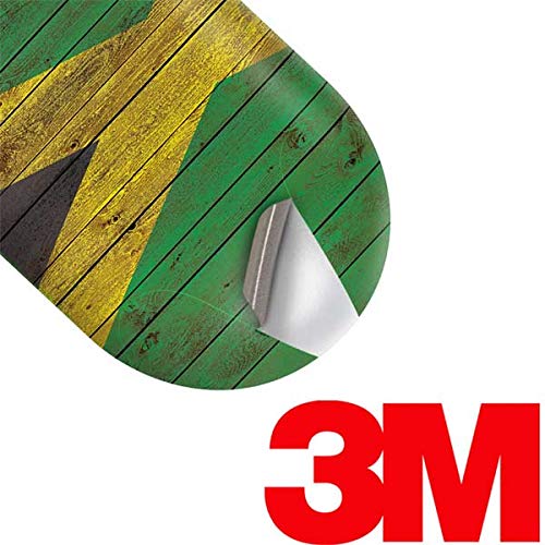 Skinit Decal Audio Skin Compatible with Galaxy Buds+ - Officially Licensed Skinit Originally Designed Jamaican Flag Dark Wood Design