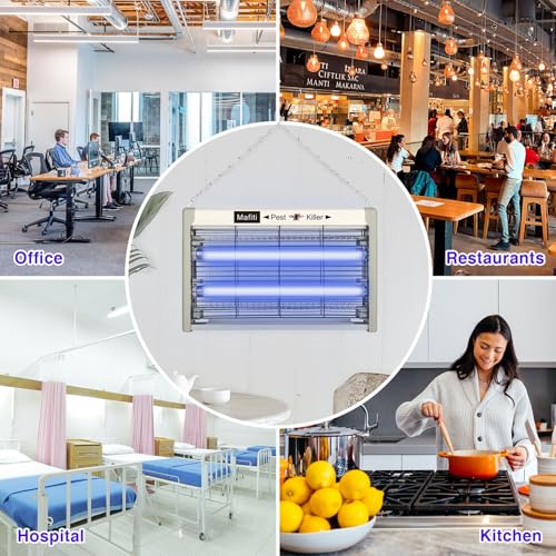 (2025 New) Mafiti Fly Zapper,Fly Killer Indoor With 1800V Led Uv Light Strips Attracting Flies 20W For Kitchen,Home,Indoor Garden Yard - 7