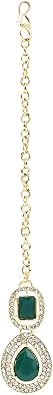 I Jewels Indian Wedding Bollywood Stylish Gold Plated Kundan Stone Necklace Jewellery Set for Women