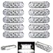 10x 3 SMD LED Begrenzungsleuchten Weiß 12V 24V Positionsleuchten LKW Anhänger