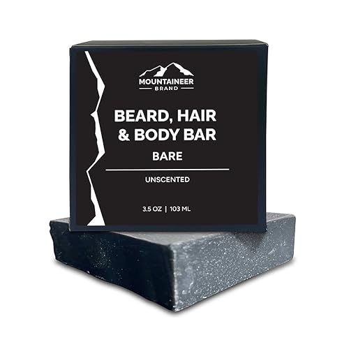 Mountaineer Brand Barra para barba, cabello y cuerpo  Jabón en barra para hombres también para mujeres  Champú y acondicionador para barba