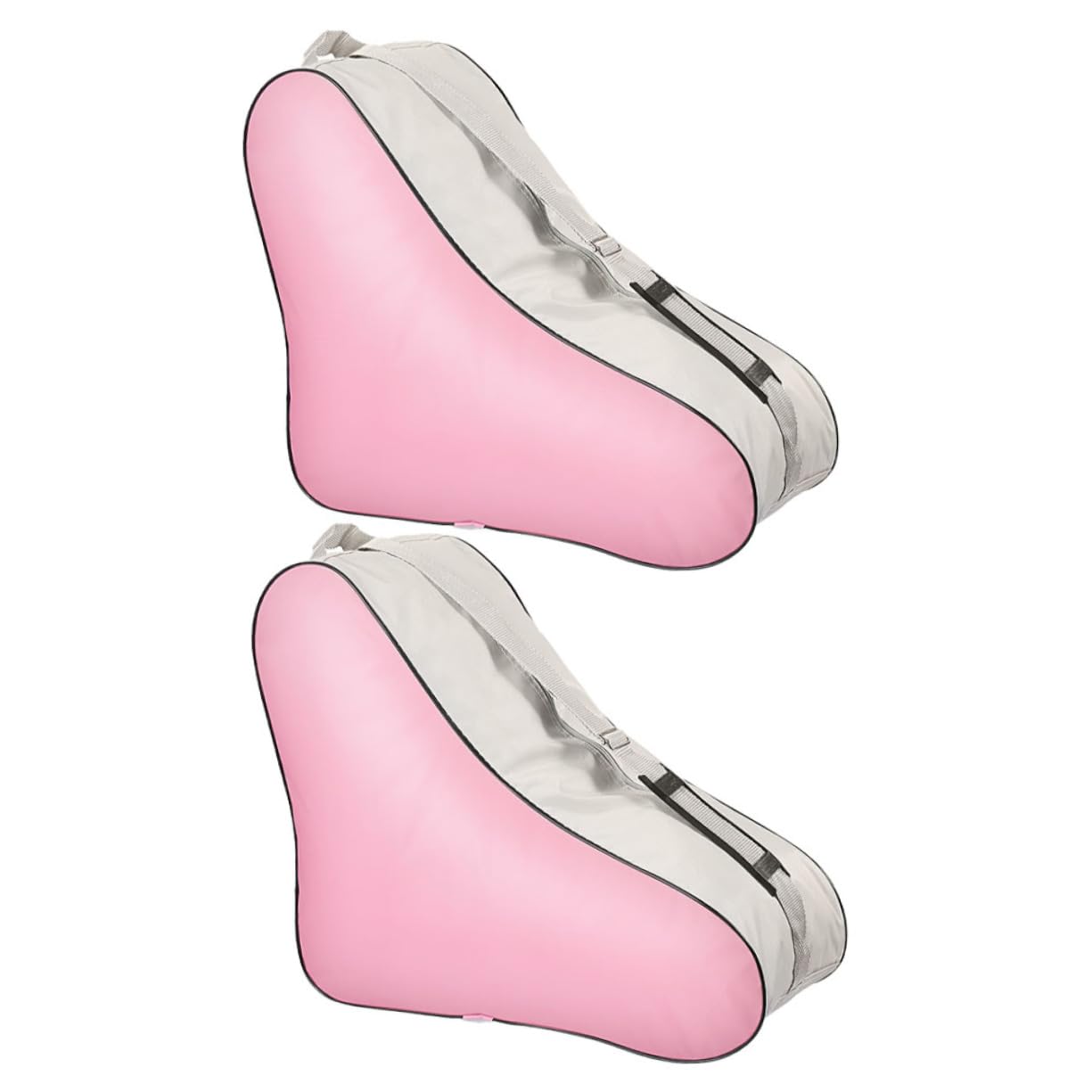 VANZACK 2pcs Pink Roller Skate Storage Pouch Triangle Ice Skates Backpack Skates Bags Cute Design Sturdy for Outdoor Indoor Use