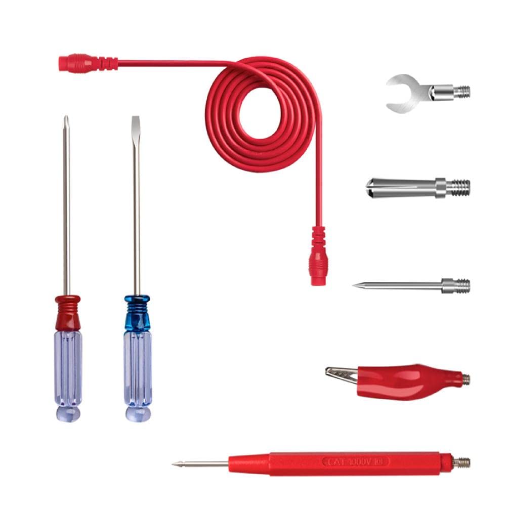 18-in-1 Multimeter Test Leads Replaceable Silicone Jumper-Wires with Clip Probes Banana-Plug Power-Test Clips- Electrical