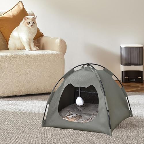 Tente pour chats contre la chaleur avec espace de jeu