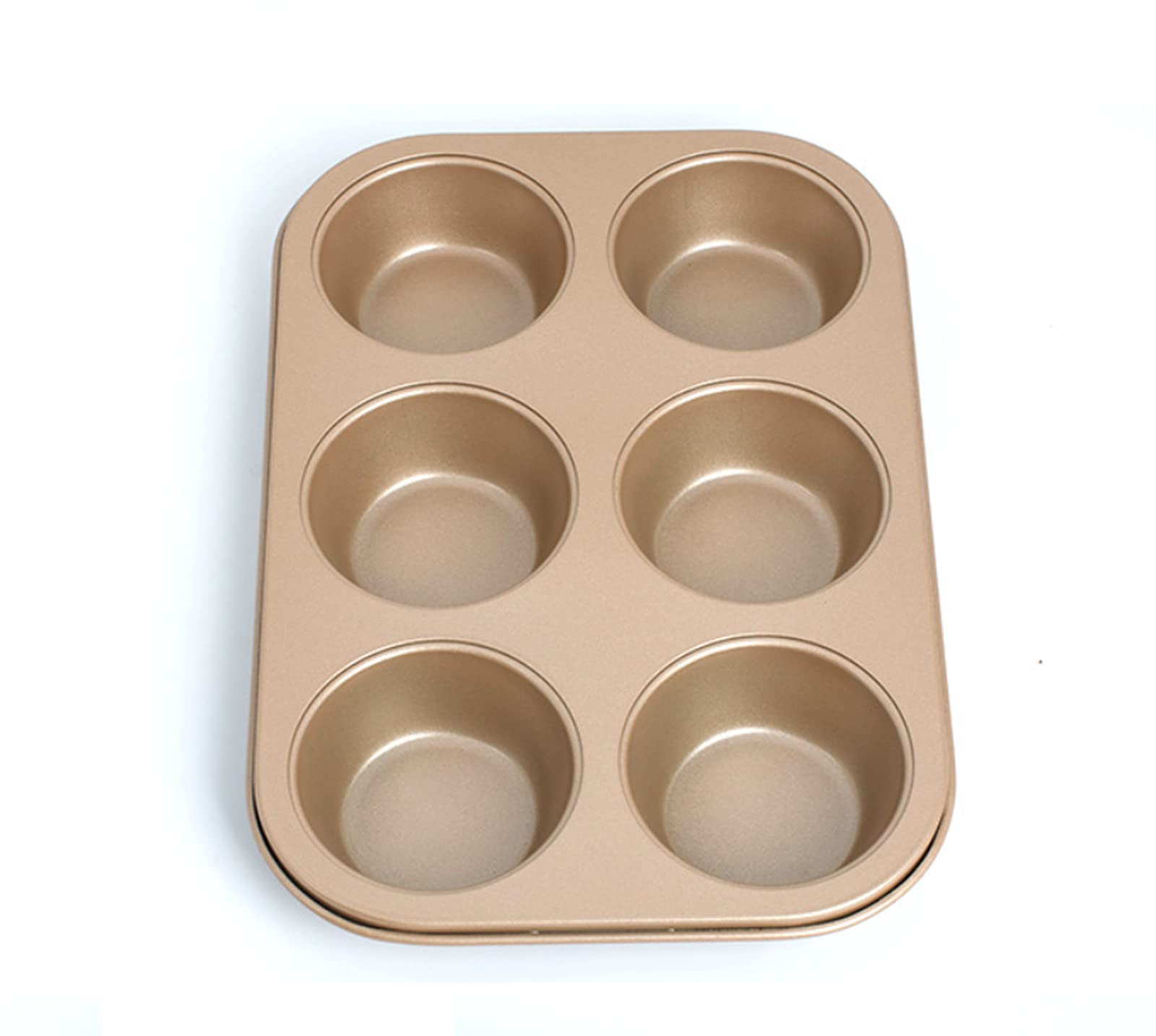 Bandeja grande para magdalenas 6 tazas Molde para magdalenas de silicona, Molde antiadherente para magdalenas para magdalenas, Molde para hornear magdalenas o magdalenas, Bandeja para hornear 26,3 x