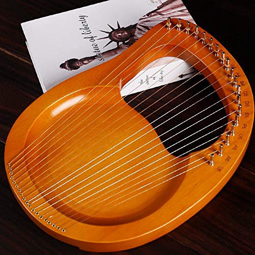 Strumento musicale lira mogano 19 corde, chiave accordatura e corde ricambio