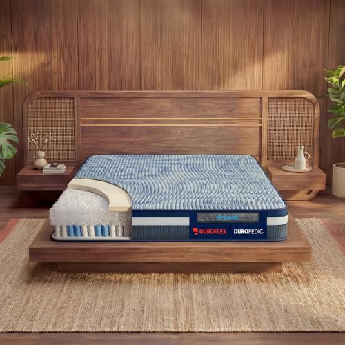 Image of Duroflex Duropedic Airboost 3.8 BI Pro Mattress |3X Breathable |Medium Firm Orthopedic Mattress with Neo Latex & 3-Zone Pocket Spring |NHA Approved |King Size Bed Mattress (78x70x8 Inch)